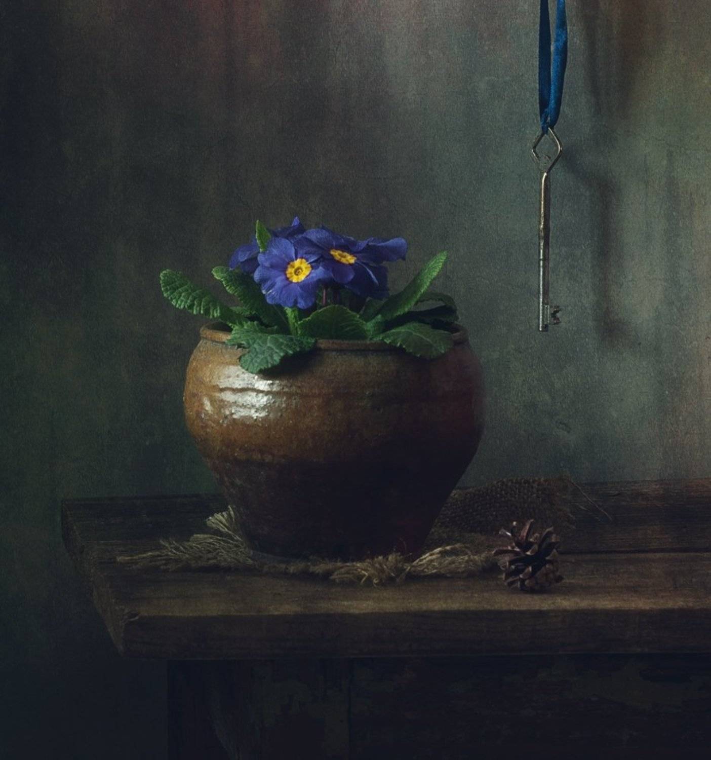 натюрморт,цветы,примула,ключ, Наталия