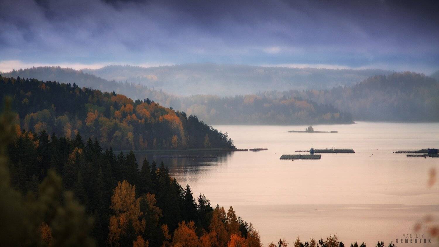 карелия, ладога, шхеры, сопки, осень, дождь., Семенюк Василий