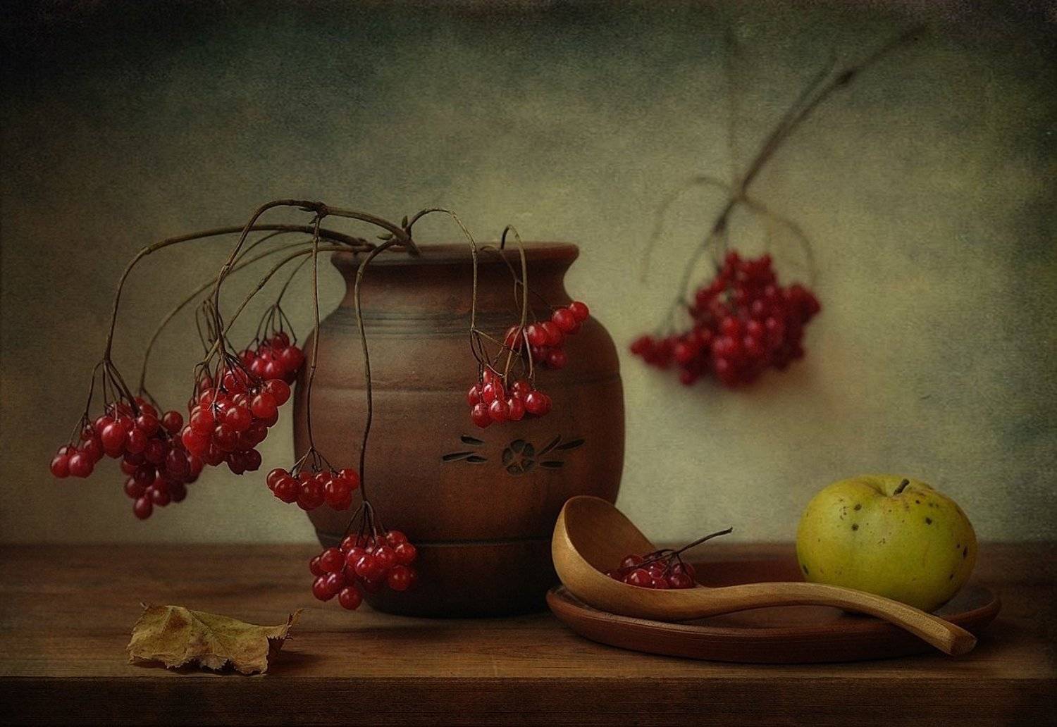 натюрморт,калина,осень, Наталия