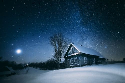 Ночь в деревне