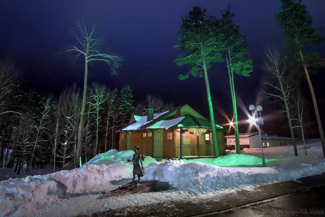 беларусь, город, логойск, вечер, ночь, баня, Melnik-oy Serg-N-