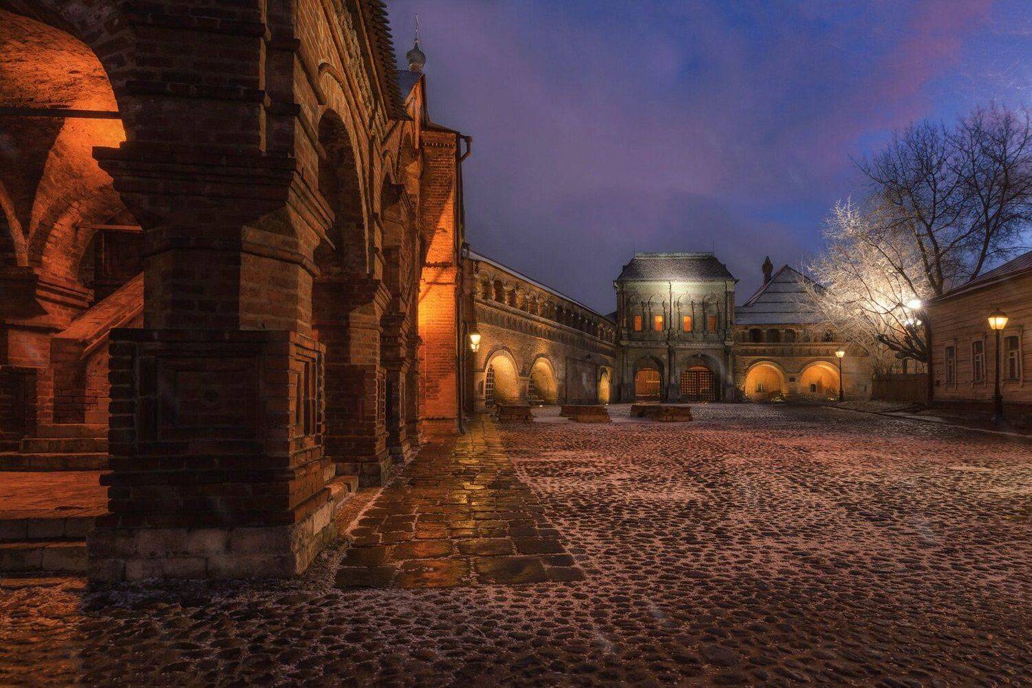 москва, крутицкое подворье,крутицы, собор,вечер, зима, снег, Виктор Климкин