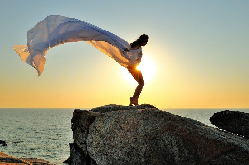 india, goa, palolem Flying with the wind фото превью