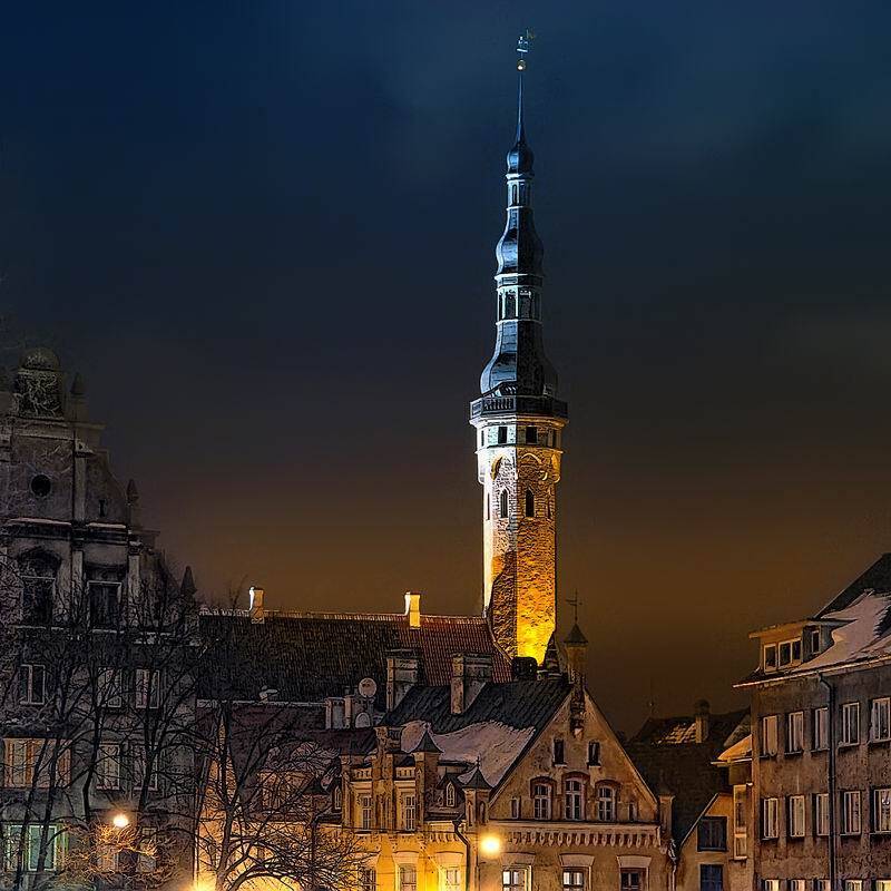 пейзаж, город, ночь, музыка, николай дмитрук