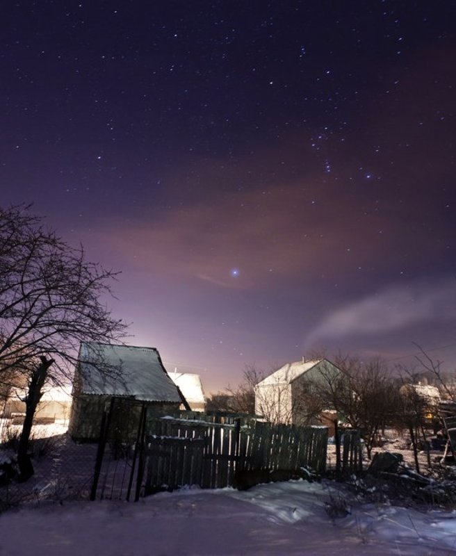 Морозным зимним вечером фото превью