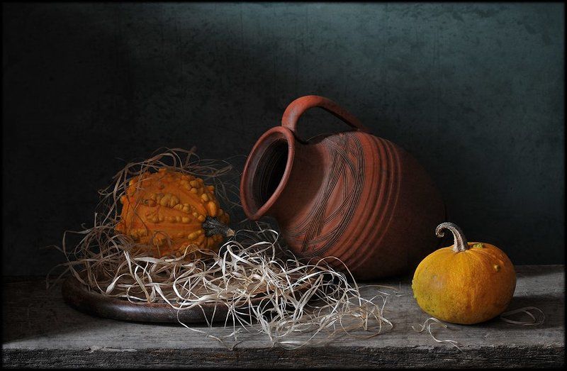 натюрморт, тыквы Осени дары... фото превью