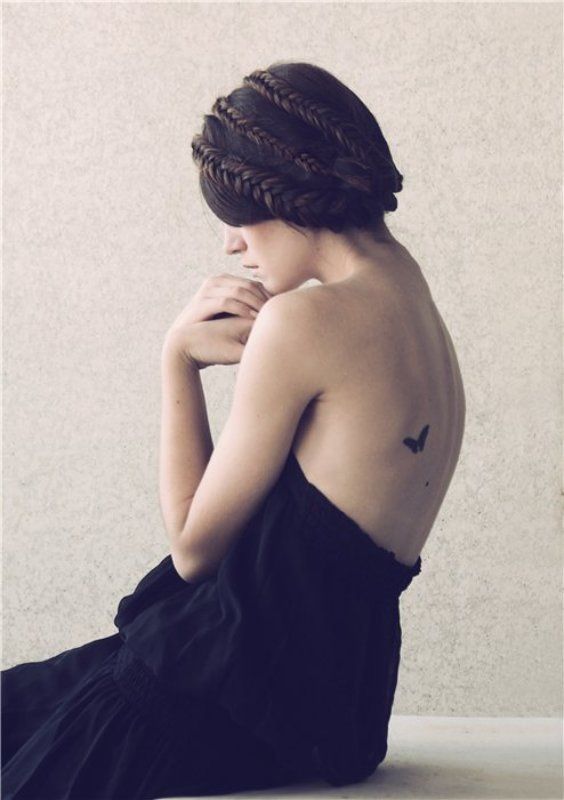 портрет, девушка, фотография Butterfly фото превью