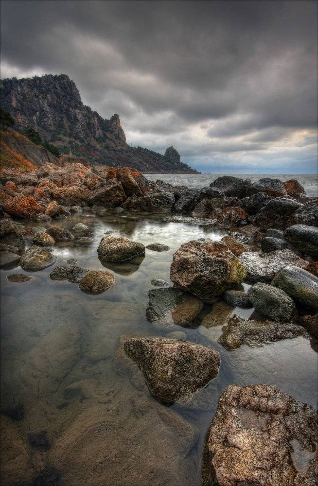 зима,	кацивели, крым, море, утро, январь, Петриченко Валерий