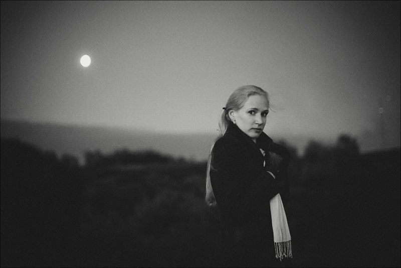 мурманск,лето,август,жанровый портрет портрет при лунном свете. фото превью