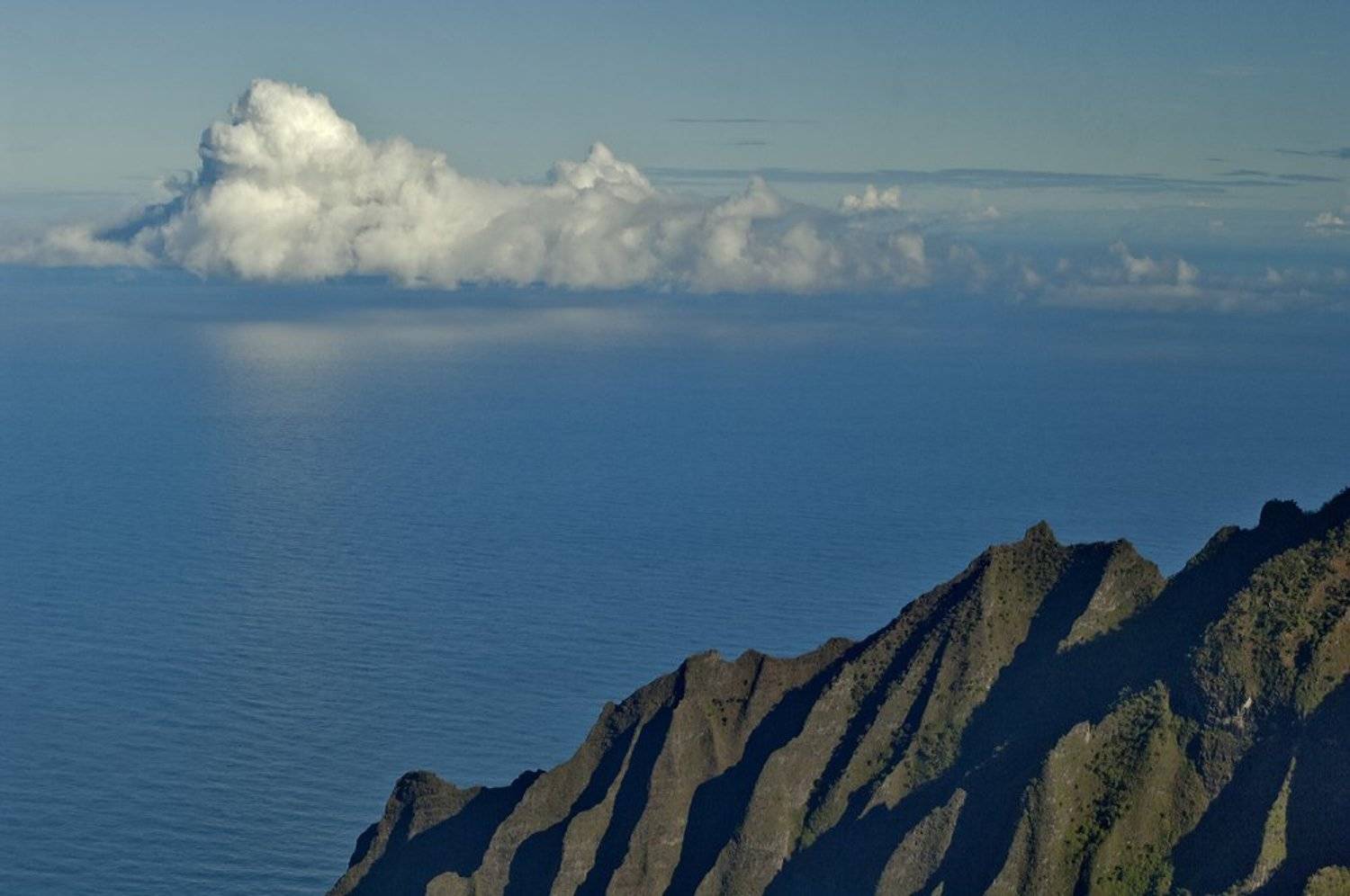 океан, облака, горы, отражение, Андрей Станко