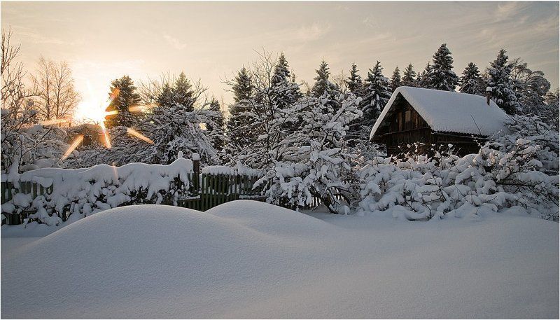 Вечером у калитки... фото превью