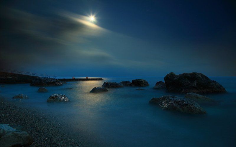 восход луны фото превью