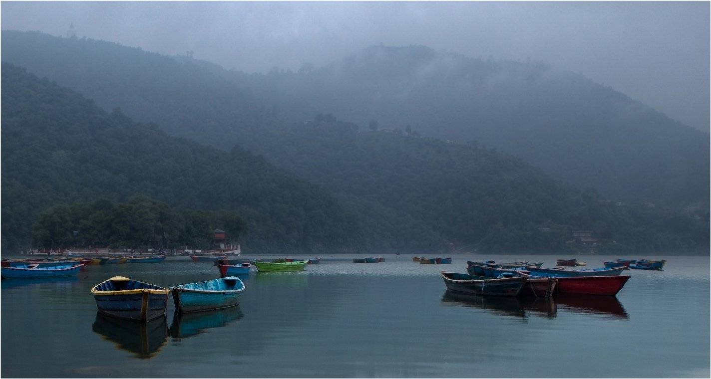 пакхара, непал, фева, озеро, лодки, Сергей