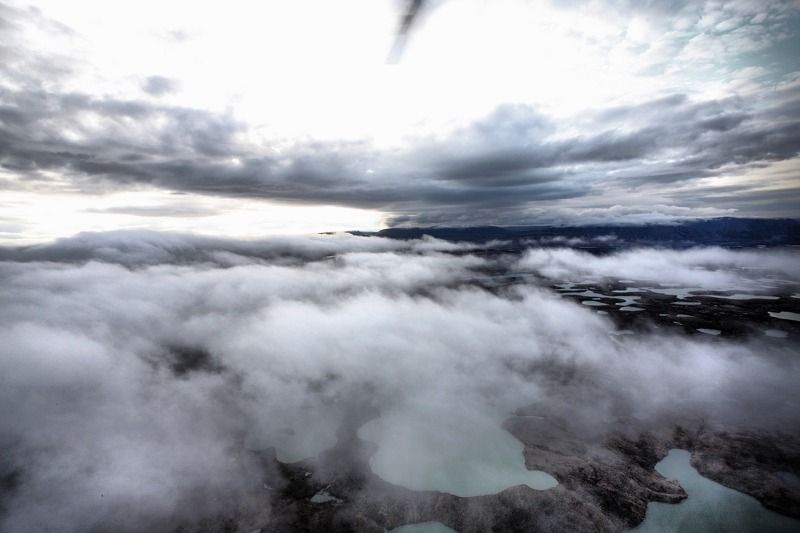 полуостров таймыр, вертолёт, шварц ЗА ОБЛАКАМИ... фото превью