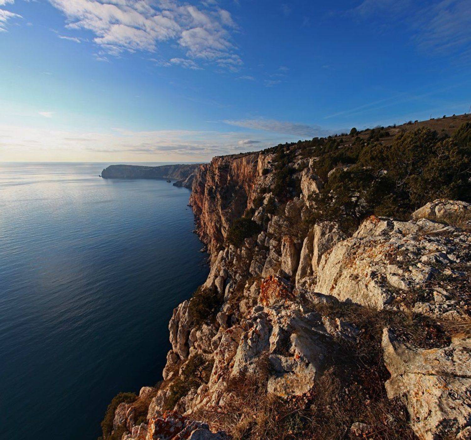 крым, море, мыс, вода, камни, берег, волны, скалы, небо, облака, пейзаж, природа, украина,, Сергей Шульга