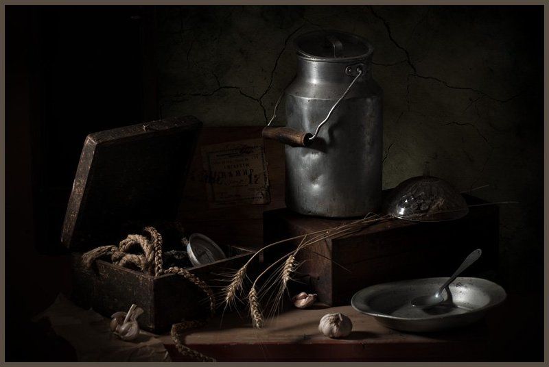 Натюрморт с чесноком фото превью