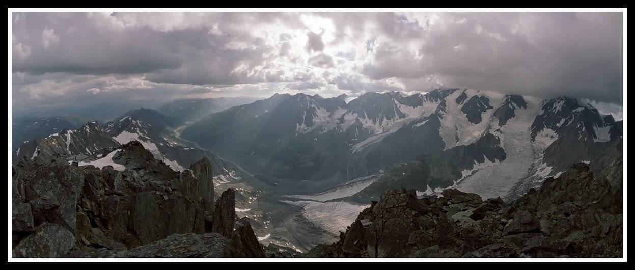 белуха, катунь, ледник, скалы, АНАТОЛИЙ ДОВЫДЕНКО