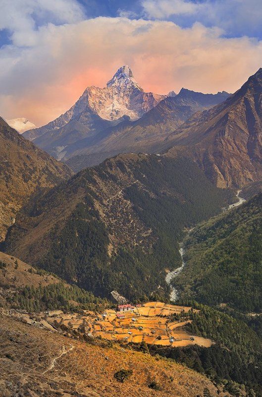 Гималайская деревушка фото превью