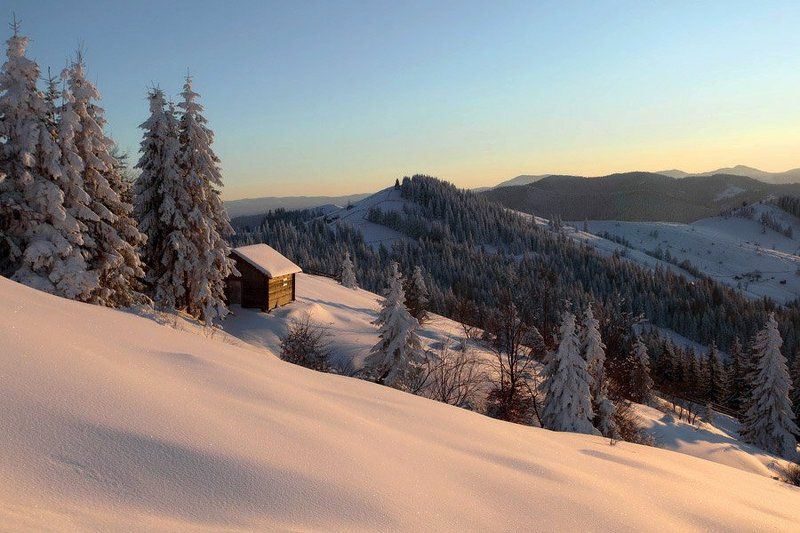 карпаты, мороз, зима, дом -20 фото превью