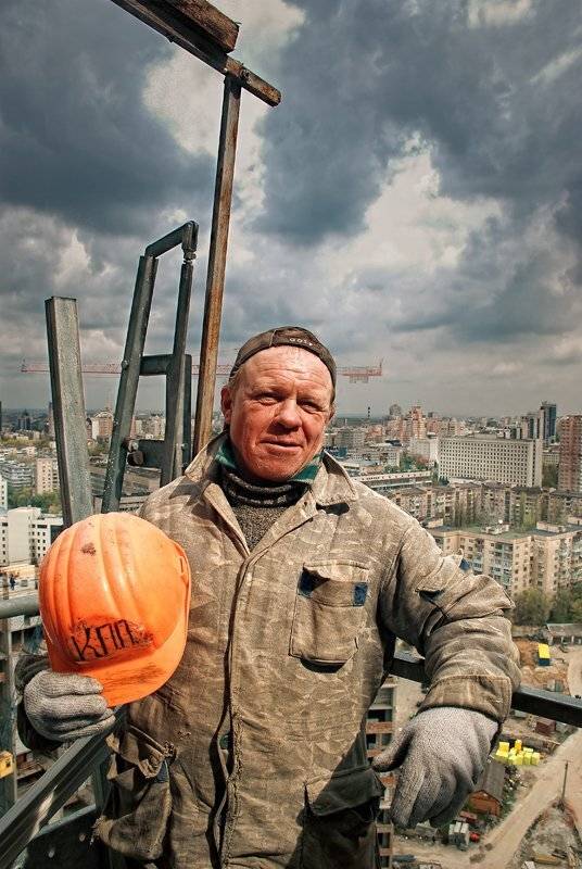мужчина, строитель, стройка, портрет, рабочий,, Надежда