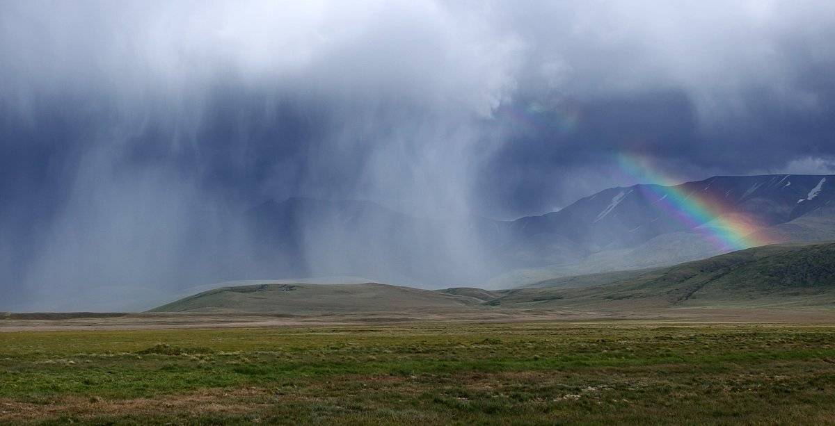 дождь, радуга, алтай, укок, Artem