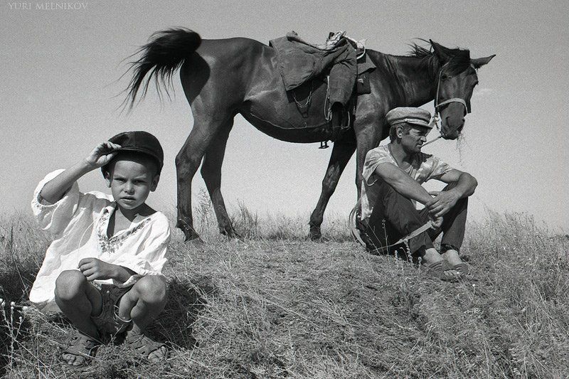 дети, пленка, деревня, лето Пастушок фото превью