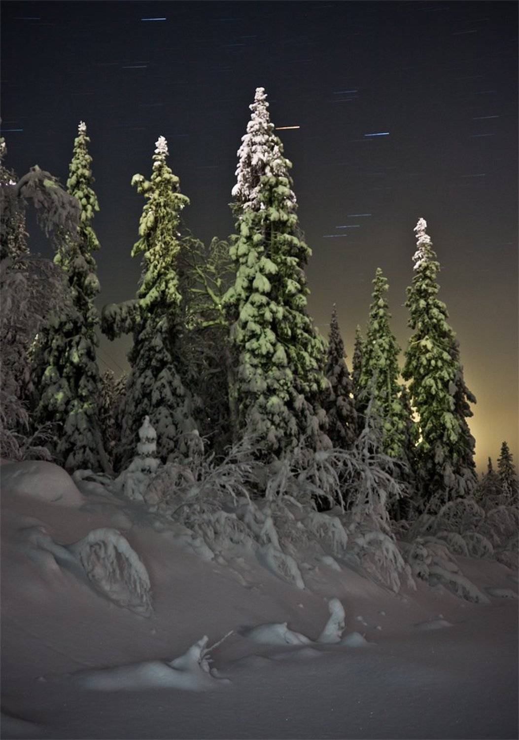 кольский, полуостров, зима, ночь, Nikolai (locus)