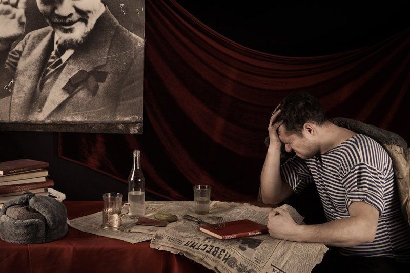 портрет, ленин на краю.... фото превью