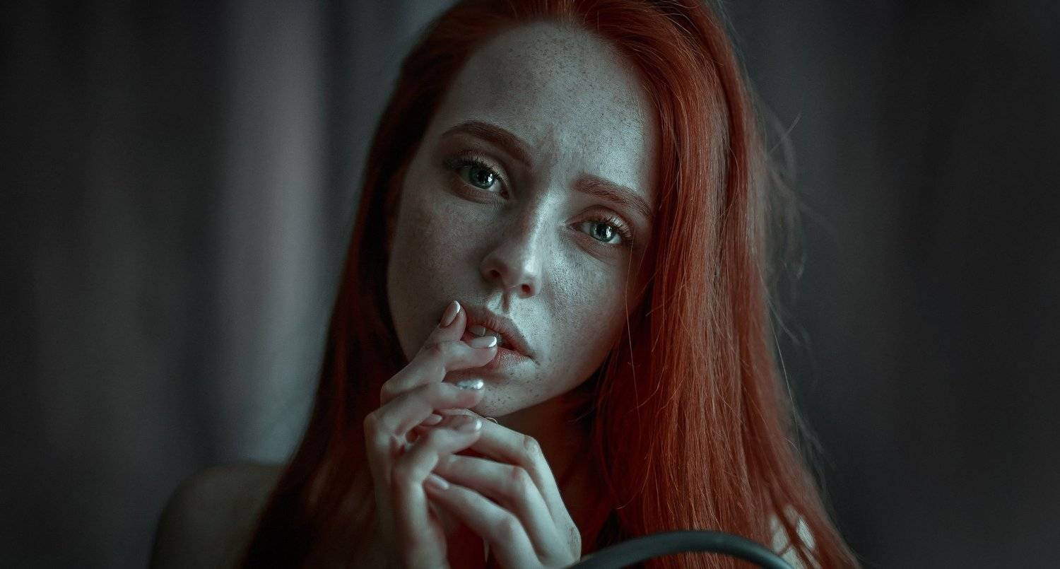 рыжая девушка модель веснушки, Салават Халиков