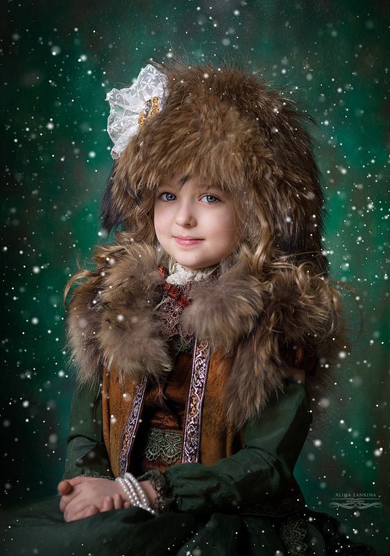 портрет, девочка, семейное фото, алина ланкина, ребенок, зима, арт, художественное фото Лера фото превью