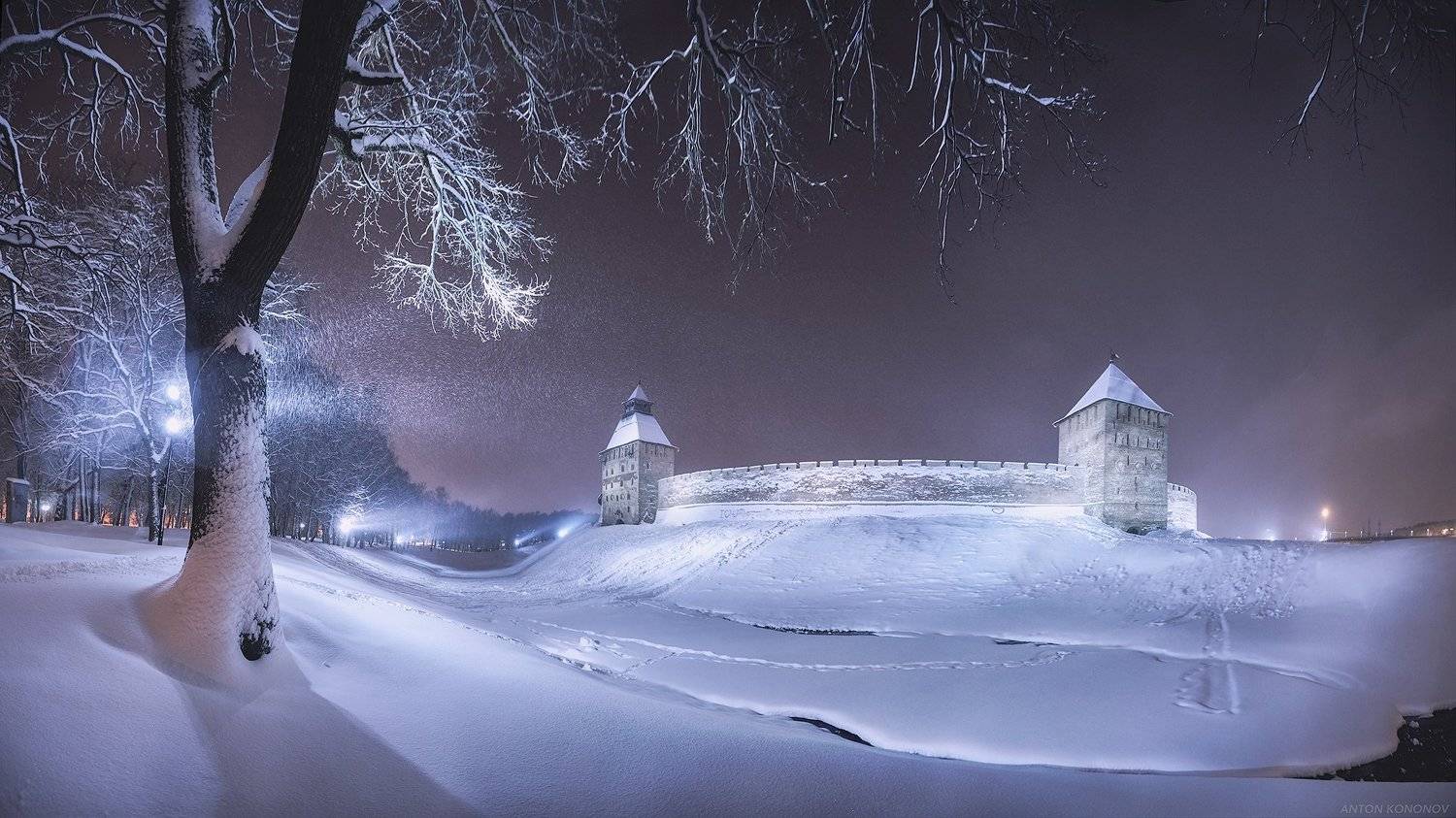 кремль, великий новгород, зима, Антон Кононов