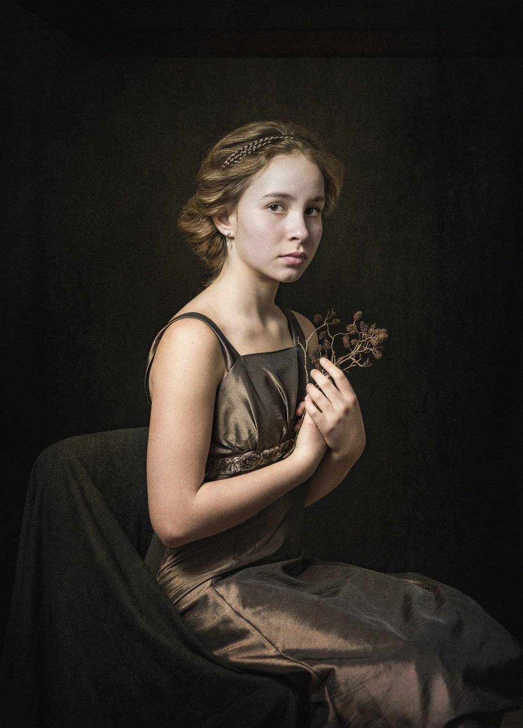 портрет,жанровый портрет , девочка, Natalia Kholodova