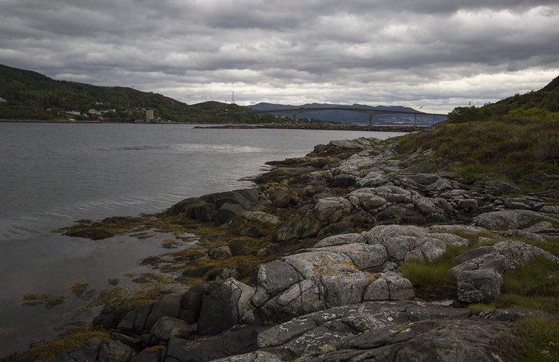 норвегия С видом на мост фото превью