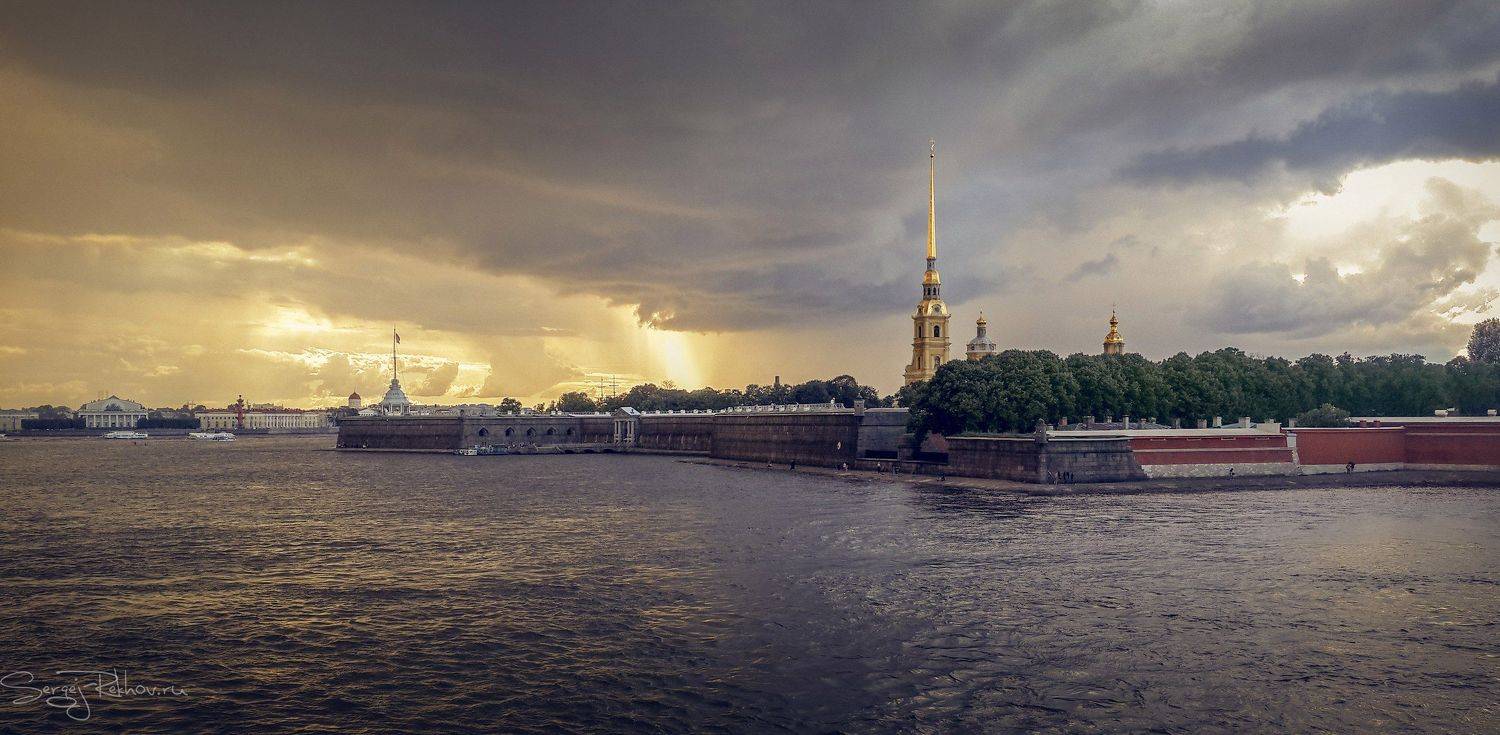 питер, санкт-петербург, петропавловка, гроза, дождь, нева, река, рехов, сергейрехов, rekhov, sergejrekhov, Сергей Рехов