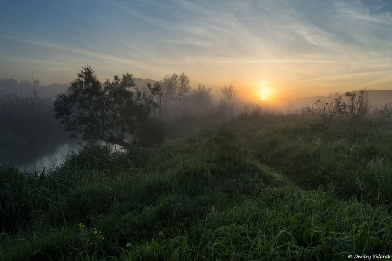 Утренний туман фото превью