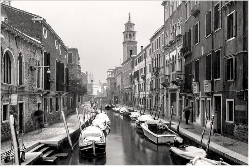 italy, venice, BW, cityscape,   фото превью