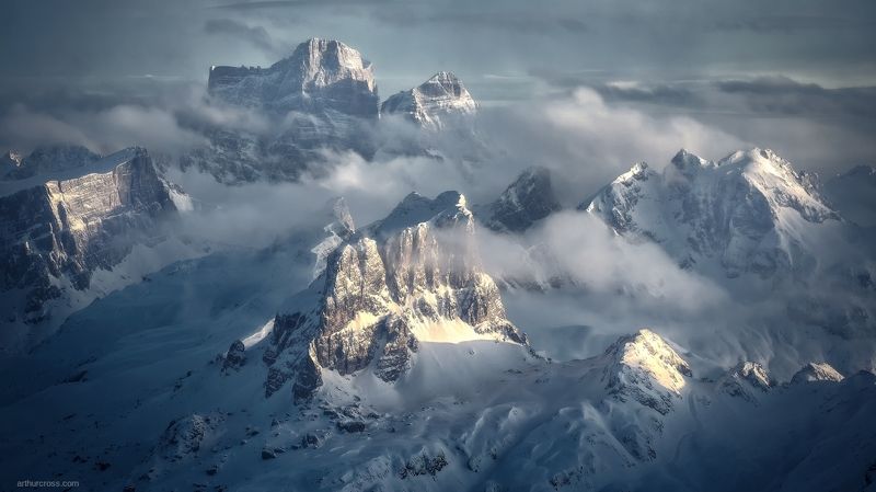 #italia #италия #горы #доломиты Последние лучи солнца фото превью