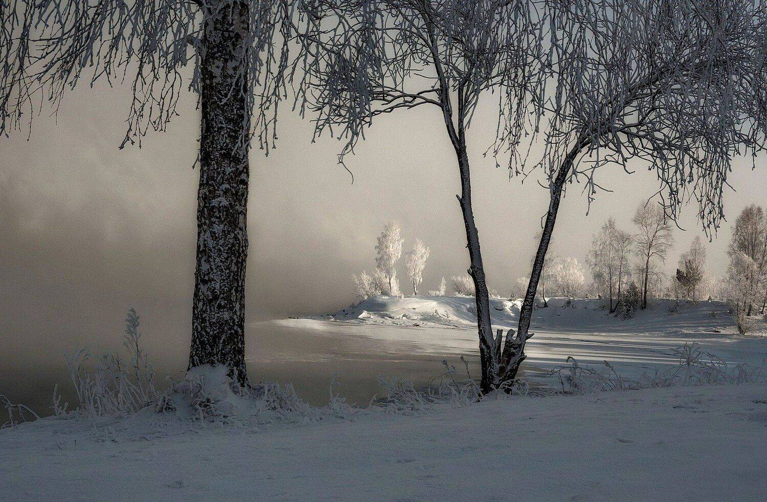 мороз. берег. изморозь., Марина Фомина