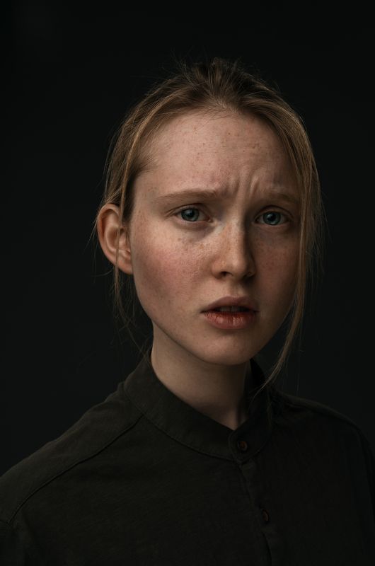 girl, portrait, studio, face, moscow, sony, sonya7r2, military, khaki クアンタム軍の捕虜兵士 фото превью