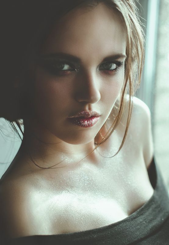 pretty, girl, portrait, soft, light, silver, makeup Keep breathing фото превью