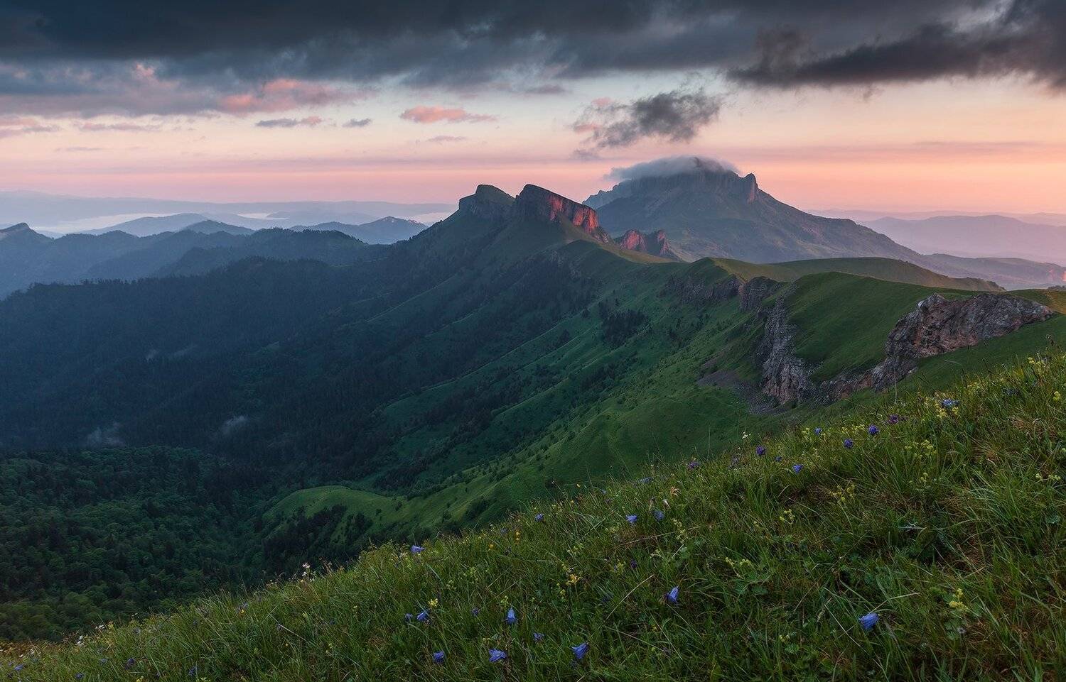 западный кавказ тхачи утро лето июнь, Николай Мысливцев