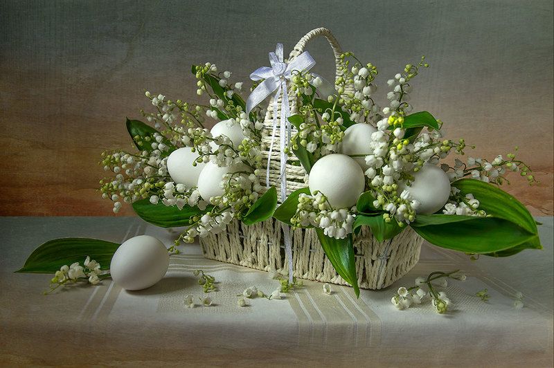 красивый натюрморт с ландышами,букет,весенние цветы,искусство,художественное фото,творчество,костюченко людмила. Весенняя фантазия. фото превью