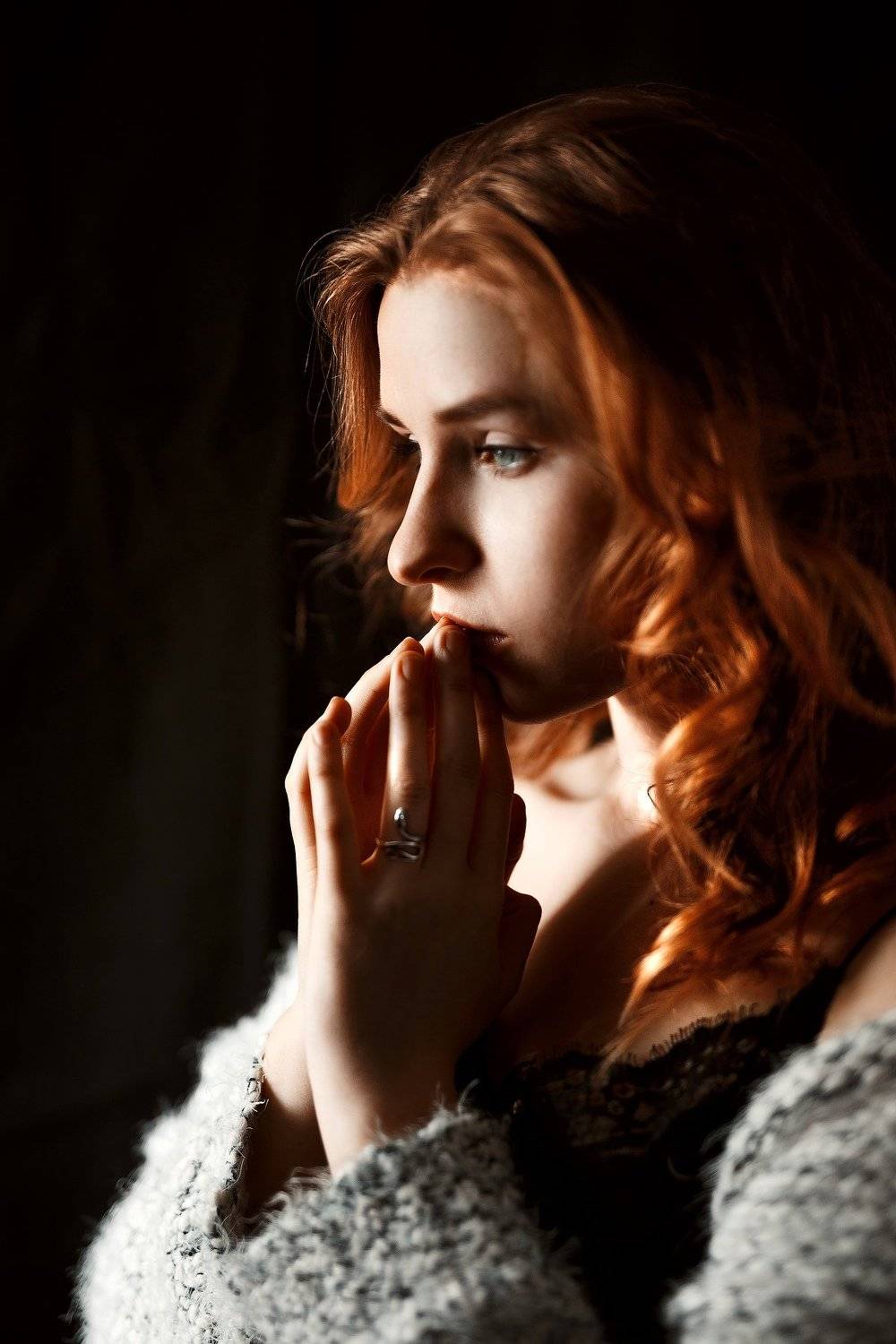 portrait, girl, people, color, eyes, light, девушка, studio, студия, портрет, head, свет, человек, эмоции, цвет, фотосессия, Иван Лосев