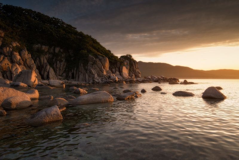 приморский край, море, солнце, рассвет, море, побережье Приморские мотивы фото превью