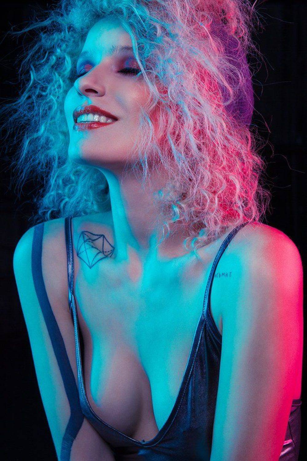 beauty, portrait, girl, neon, photo, new, Константин Силаев