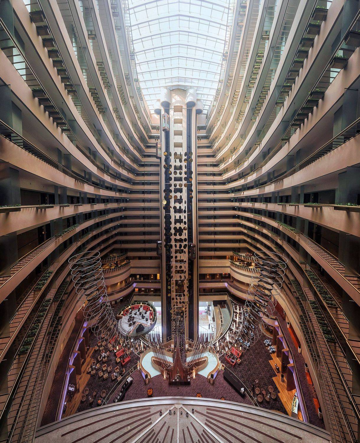 архитектура, город, атриум, сингапур, Алексей Ермаков