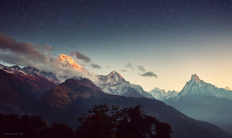 непал, soft light, travel, scenic, mountains Первые лучи фото превью