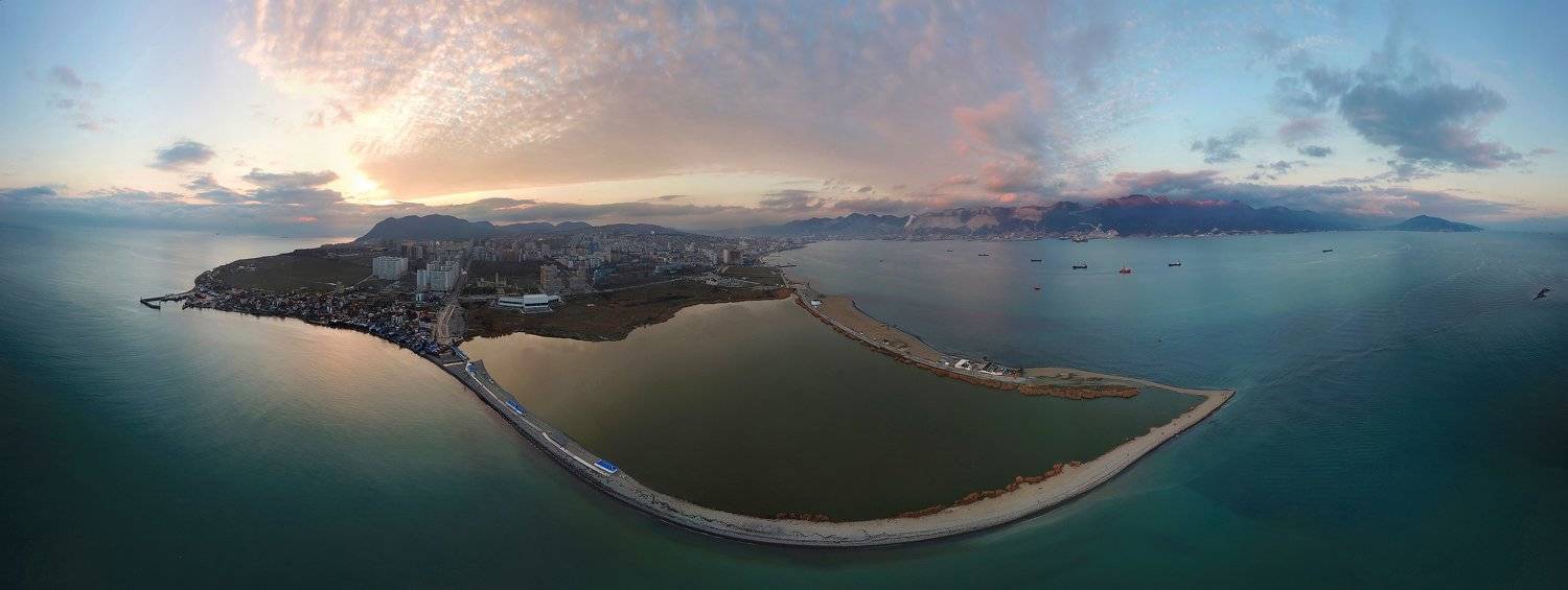 юг, дрон, аэрофотосъемка, новороссийск, закат, Никифоров Егор