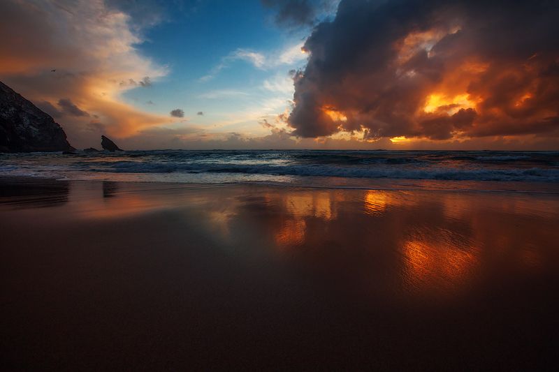portugal sunset summer 2017 Praia da Adraga фото превью