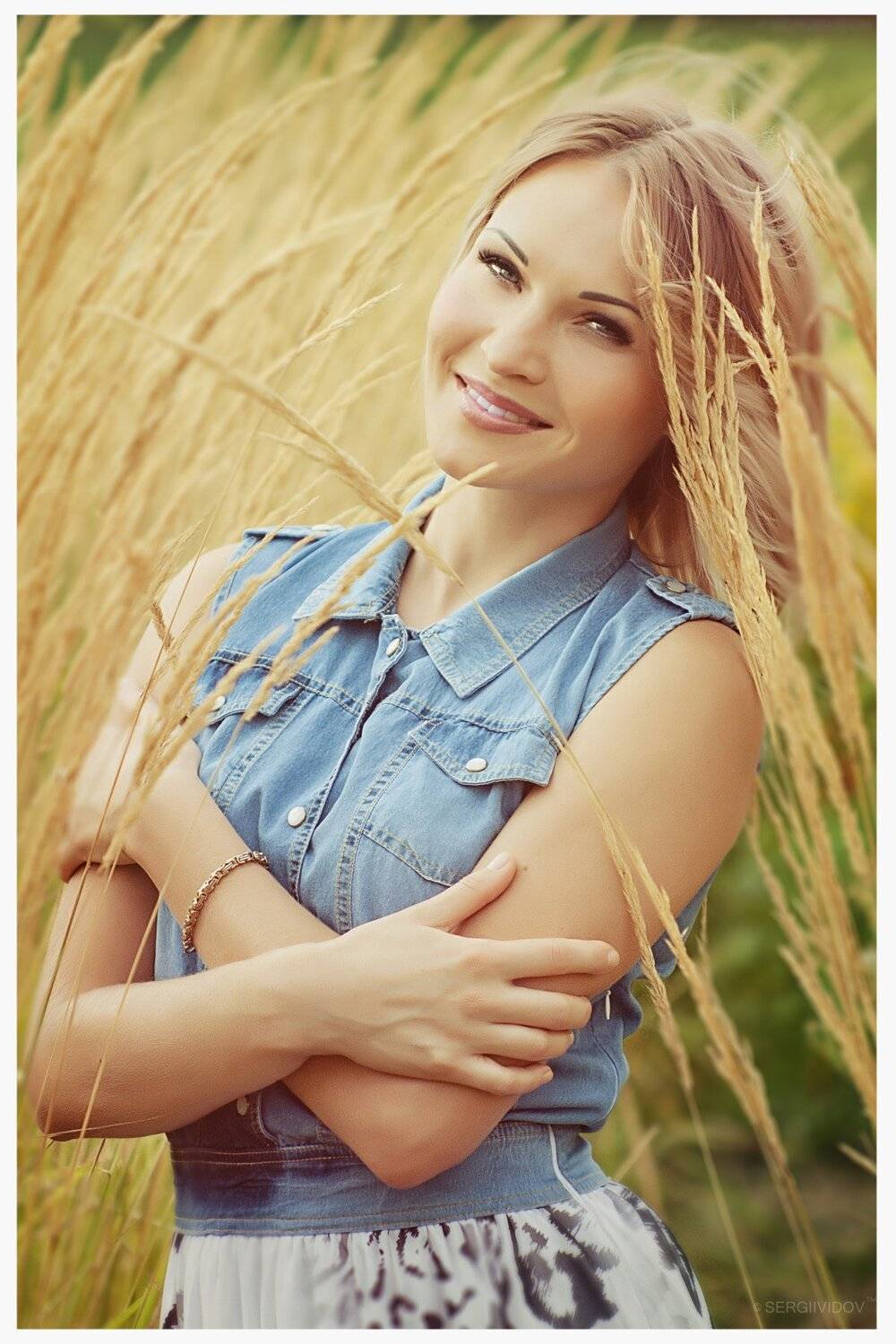 девушка, портрет, блондинка, пленер, лето, Sergii Vidov